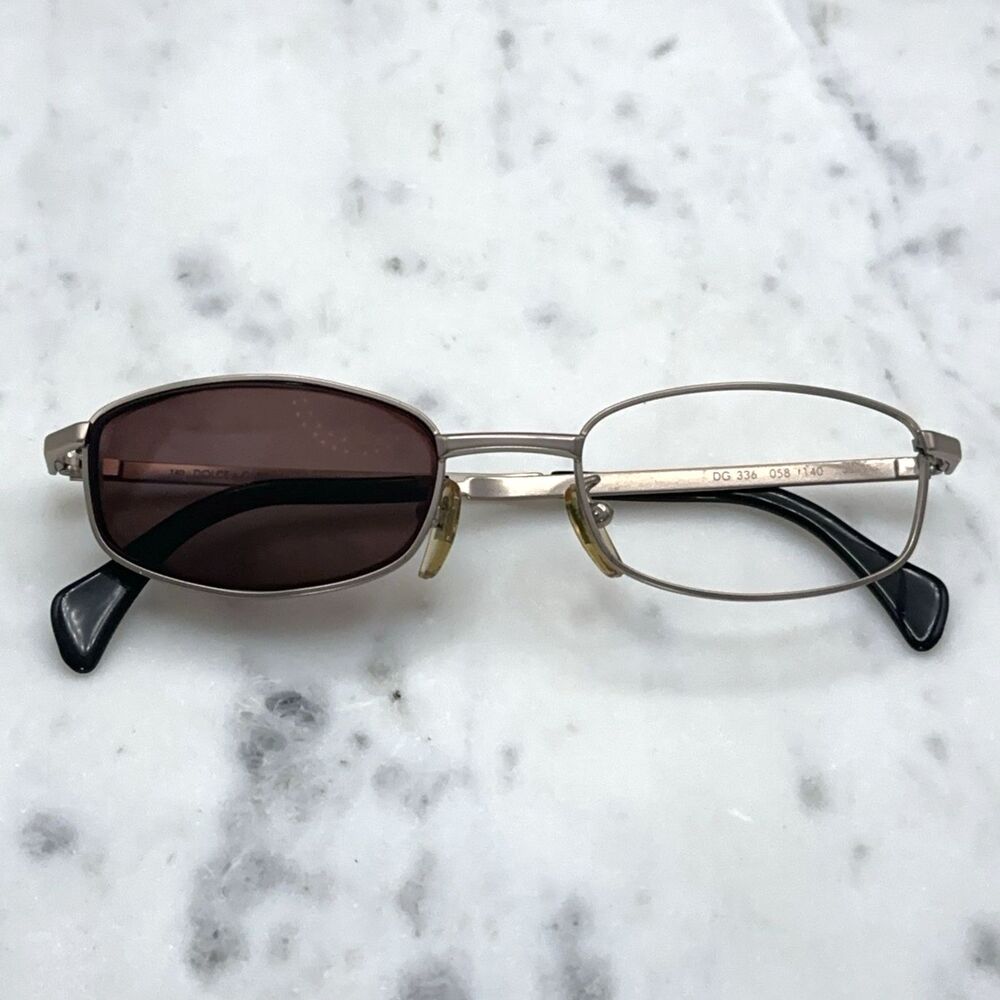 Dolce & Gabbana DG336 058 Matte Champagne Gold Eyeglasses Frames Only 50-19-140 - Picture 2 of 10